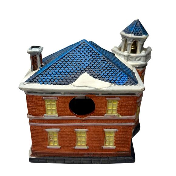 Lemax ENCHANTED FOREST Fire Station Lighted Glass Window - Picture 3 of 4